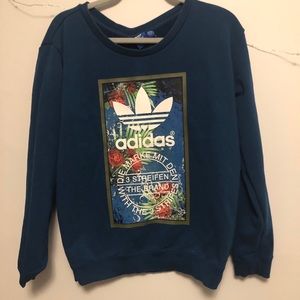 Adidas navy vintage looking sweatshirt